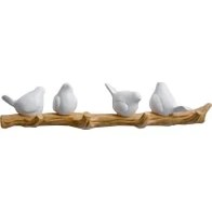 Resim Seasong Kuş Ceket Kancaları Dara Monte Kuş Askısı Kanca Ceket Şapkası Havlu Çantası Anahtarlar 4 Kuşlar (Yurt Dışından) 