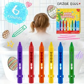 Resim iYuePeng Yıkanabilir Banyo Boyaları Seti - Geri Çekilebilir Orta Uçlu Küvet Kalemleri, 3 Yaş ve Üzeri İçin Karışık Renk Paketi, Yuvarlak Gövde Şekli, Yaratıcı Oyunlar İçin Toksik Olmayan Duş Çizim Oyuncakları 