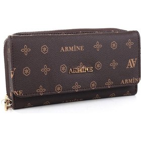Resim Armine C 13 Kadın Baskılı Cüzdan Siyah 