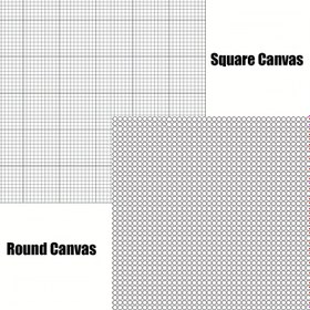 Resim Boş Tuval 5D Yuvarlak Elmas Boyama Aracı Boş Tuval Kare Elmas Yuvarlak Elmas Elmas Boyama Nakış Aksesuarları 20x20cm (7.87 inç x 7.87 inç) 