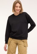 Resim WB C NECK 16SN82 4PR Siyah Kadın Sweatshirt Kinetix