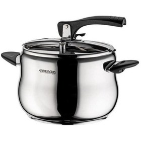 Resim Emsan Burcu Düdüklü Tencere 4 L Gümüş - Siyah 