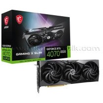 Resim MSI GeForce RTX 4070 SUPER GAMING X SLIM 12G 12GB GDDR6X 192Bit DX12Oyuncu Ekran Kartı 