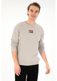 Resim U.S. Polo Assn. Erkek Comfort Fit Bisiklet Yaka Taş Sweatshirt 50293430-VR049 