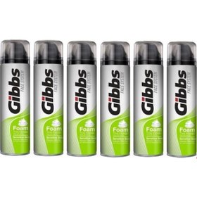 Resim GİBBS Tıraş KÖPÜĞÜ SENSİTİVE 200ML x 6 ADET 