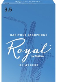 Resim D'addario Rlb1035 Royal Bariton Saksafon Kamışı No: 3.5 Profesyonel - 10'lu Paket İleri Seviye Bariton Çalıcıları İçin Güçlü Ve Kararlı Ton 