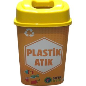 Resim Sıfır Atık Geri Dönüşüm Plastik Atık Kutusu 60 Lt Kargo Dahil 