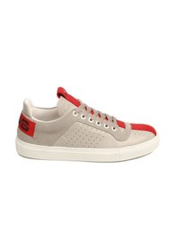 Resim Cesare Paciotti Vvlu6ftsz Gri Kırmızı Deri Sneaker Erkek Ayakkabı Gri 
