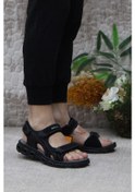 Resim Dockers By Gerli 236810 Siyah Rahat Esnek Erkek Sandalet 001 