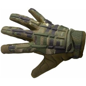 Resim Kauçuk Masfal L Beden Cay235 Taktikal Eldiven Kamuflaj 