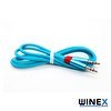 Resim Winex AX42 GFZ 3.5 MM Aux 1 M Mavi Kablo 