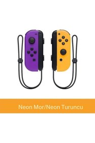 Resim cosmostech Ns Switch Uyumlu 2'li J-c Joycon Pad Controller Gamepad Oyun Kolu Turuncu-mor 