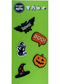 Resim Pin Your Patch Hallowen Patch Set Cadılar Bayramı Patch Seti Set-03 Green Yeşil 