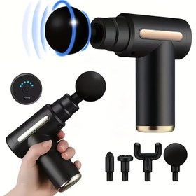 Resim Şarj edilebilir lityum pil ile taşınabilir boyun masaj aleti - Profesyonel sınıf tam vücut masaj aleti, USB şarj, masaj cihazı | Kompakt tasarım | Ergonomik tutma, boyun masaj aleti Babalar Günü hediyesi 