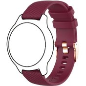 Resim Gaojunshop01 Garmin Venu Sq 2 Vivoactive 4s 18mm Crimson Silikon Genişletmeli Bileklik 