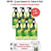 Resim Eyüb Sabri Tuncer Çeşme Limonu Sıvı Sabun 6 x 500 ML + Rosie Pamuk 