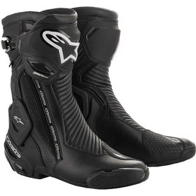 Resim Alpinestars Smx Plus V2 Gtx Korumalı Motosiklet Botu Siyah Gümüş 