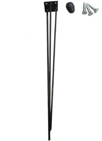 Resim Evnalia Metal Firkete Ayak 50 Cm 4'lü Set Kaşıklık Orta Sehpa Zigon Kütük Ayak 