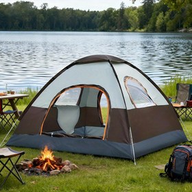 Resim 1 Adet Anında Otomatik Kamp Çadırı - Hızlı Kurulum Gölge Tentesi, Dayanıklı Hafif Dış Mekan Macerası Plaj Piknikleri ve Doğa Yürüyüşü için, Aile için Taşınabilir Çadır, Çadır Kampı, Kamp Çadırı, Kamp Malzemeleri ve Ekipmanları, Erkekler için Kamp Malzemeleri ve Ekipmanları 