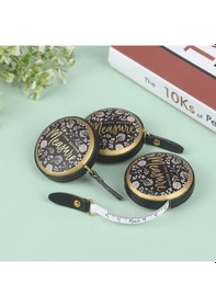 Resim Jms 1.5m Taşınabilir Geri Çekilebilir Vintage Stil Mini Bant Nostalji Ölçü Cetveli 