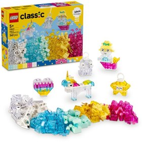Resim LEGO® Classic Sihirli Saydam Kutu 11040 - 5 Yaş ve Üzeri Çocuklar için Yaratıcı Oyuncak Yapım Seti (340 Parça) 
