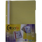 Resim Bafix Telli Dosya Plastik XL Sarı A4 
