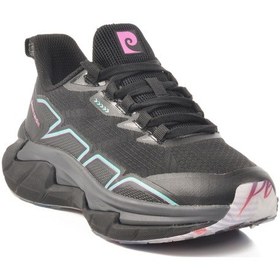 Resim Siyah Fileli Hafif Esnek Kadın Spor Ayakkabı Pcı-11055 G Siyah 