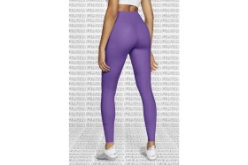 Resim Nike One Luxe Leggings Tigh Fit Lazer Kesim Soft Yumuşak Toparlayıcı Tayt Mor 