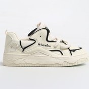 Resim Benetton Bej - Siyah Kadın Sneaker BNI-10100 