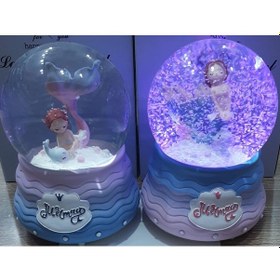 Resim Işıklı Müzikli Püskürtmeli Kar Küresi Büyük Boy Hediyelik 