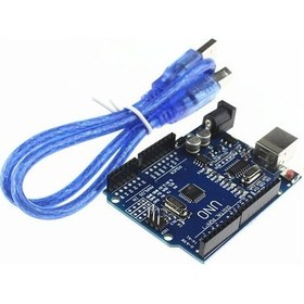 Resim Devredünyası-Arduino Uno R3 Klon Usb Chip Ch340 + Usb Kablo Hediyeli 