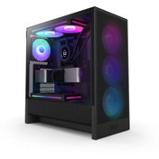 Resim H5 Flow RGB 2024 CC-H52FB-R1 F360 RGB Fanlı ATX Siyah Bilgisayar Kasası Nzxt