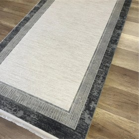 Resim Luxess Halı Arya 1105 Antrasit Akrilik Üst Kalite Salon Halısı Avangard Modern Çerçeve Desen Renkli 