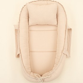 Resim Babynest ve Yastık - Kumsal Beji Muslin 