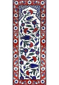 Resim Armada Çini 40X100 Cm Ed 707 Lalezar Eldekoru Çini Pano 