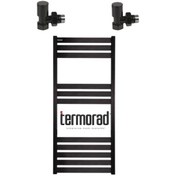 Resim Mat Siyah Alüminyum Havlupan 50 x 110 Cm Termorad Petsa Slim +2 Ade N11.73 