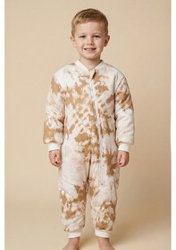Resim Unisex Çocuk Elyaf Dolgulu Uyku Tulumu - Camel Camel 