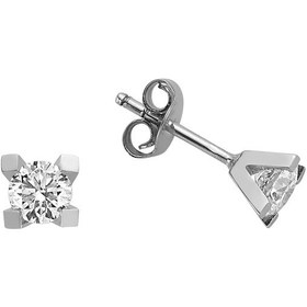 Resim Sirius E Renk 0.77 Karat Pırlanta Tektaş Küpe 0823E0010 