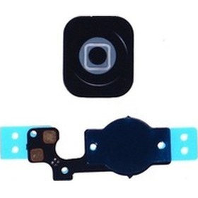Resim Apple Uyumlu iPhone 5C Home Tuş Bordu Filmi Siyah 