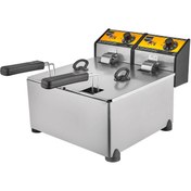 Resim Remta 3+3 lt Çiftli Elektrikli Fritöz 