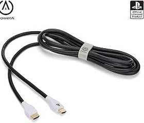 Resim Playstation 5 Için Powera Ultra Yüksek Hızlı HDMI Kablosu, Beyaz/siyah 