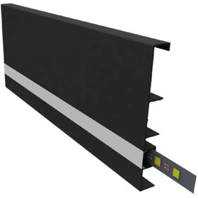 Resim LED'li Süpürgelik Profili - 100MM / SİYAH 