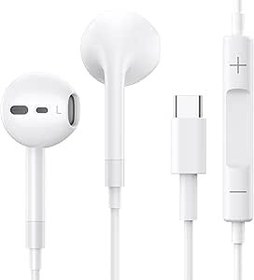 Resim Bsetree Samsung Galaxy S24 S23 Ultra S22 S21 S20 A53 USB C için USB C Kulaklık Mikrofonlu Kulak İçi Kulaklık Kablolu Kulaklık USB Tip C iPhone 16 iPad Pro Air 5 Mini 6 Google Pixel 9 için 