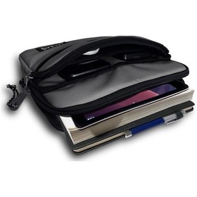 Resim Jacbag Gri Üç Cepli Tablet Telefon Çantası - Erkek Çocuk/yetişkin Tablet Kılıfı 