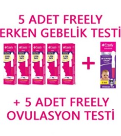 Resim Freely Ovulasyon Testi 5 Adet Medikal Kalite Hızlı ve Güvenilir Sonuçlar İçin 