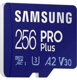 Resim Samsung Pro Plus Micro SDXC Hafıza Kartı 256 GB UHS-I Hızlı Performans ile 4K Video Desteği 