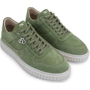 Resim Tamer Tanca Erkek Hakiki Deri Yeşil Sneakers & Spor Ayakkabı 352 22234 Erk Ayk Y25 Yesıl Suet Yeşil 