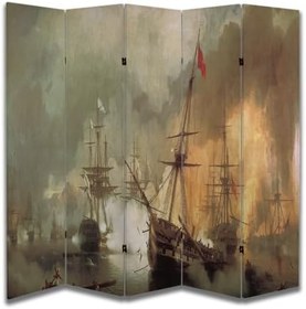 Resim Tarih Tasarımlı Oda Bölücü Paravan 180 x 200 cm 