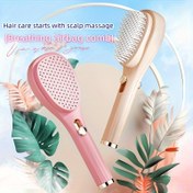 Resim Magic Genişletilebilir Saç Tarakı ile Kafa Masajı ve Tarak - Nazik Çözme için İnce Diş Tasarımı, Dayanıklı ABS Plastik, Tüm Saç Tipleri için Ergonomik Sap (Pembe / Bej), Günlük Bakım | Modern Saç Bakımı | Hafif Saç Bakımı 