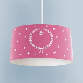 Resim BAMBAŞKA MODA BEBEK VE ÇOCUK ODASI Pembe Başak Desenli Avize 